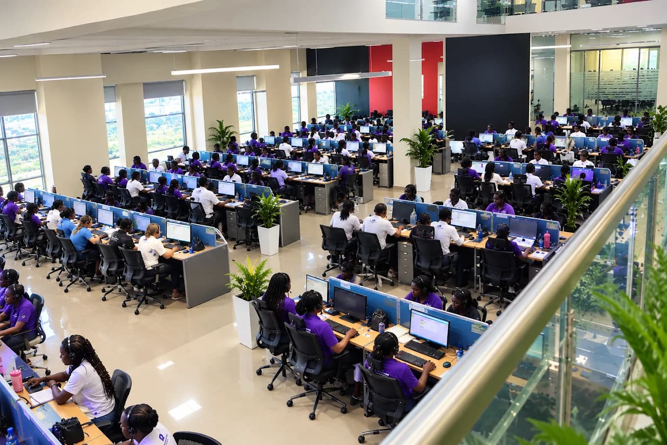 Call center Floor at Maxed BPO